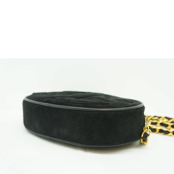 Chanel Suede Fringe Pouch Chain Bag Black - Picture 4 of 5